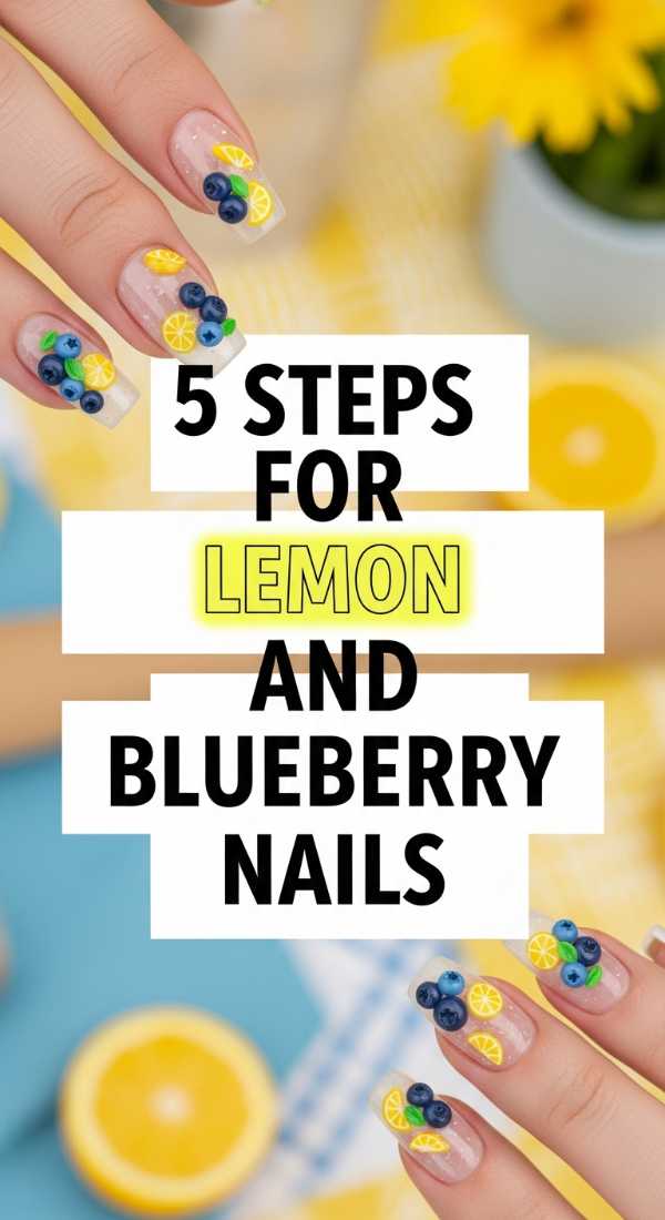 5 Steps For Lemon And Blueberry Nails 69ff595244e17