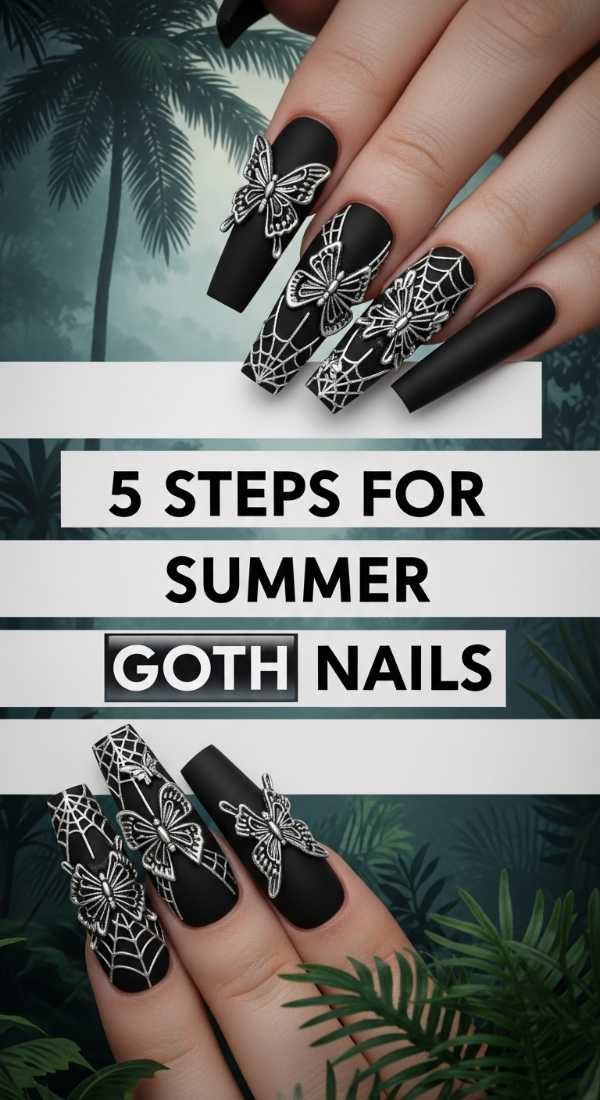 5 Steps For Summer Goth Nails 6a059f7c158c1