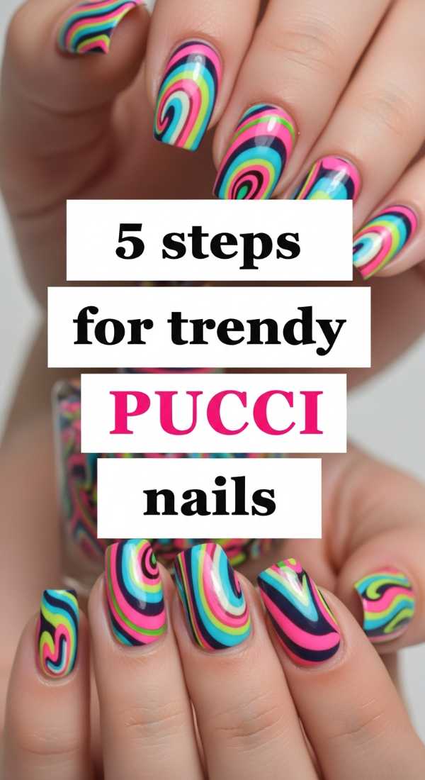5 Steps For Trendy Pucci Nails 6a059cac8426e