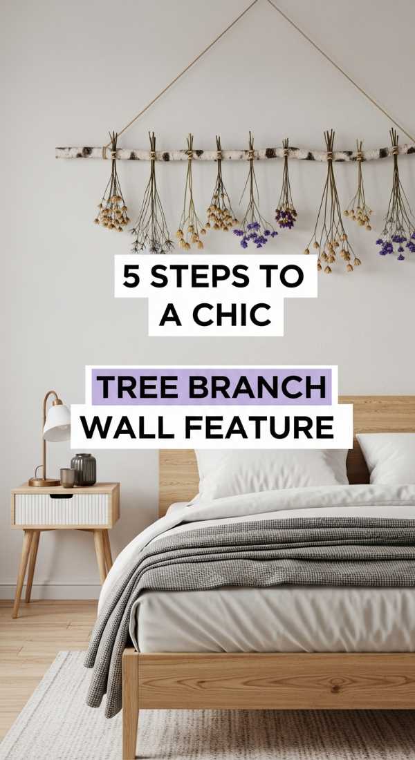5 Steps To A Chic Tree Branch Wall Feature 69f621c9a5e1a