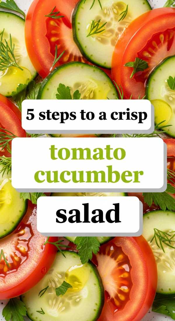 5 Steps To A Crisp Tomato Cucumber Salad 6a070cde16cd4