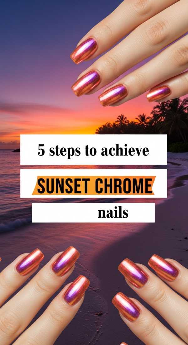5 Steps To Achieve Sunset Chrome Nails 6a059b520e099