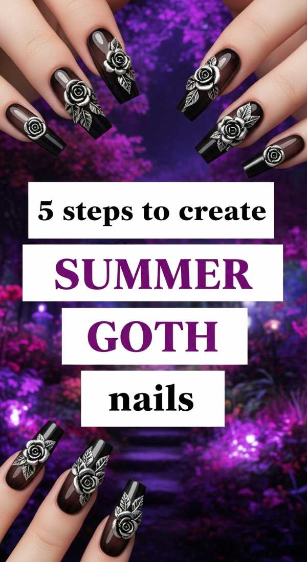 5 Steps To Create Summer Goth Nails 6a05a12f74081