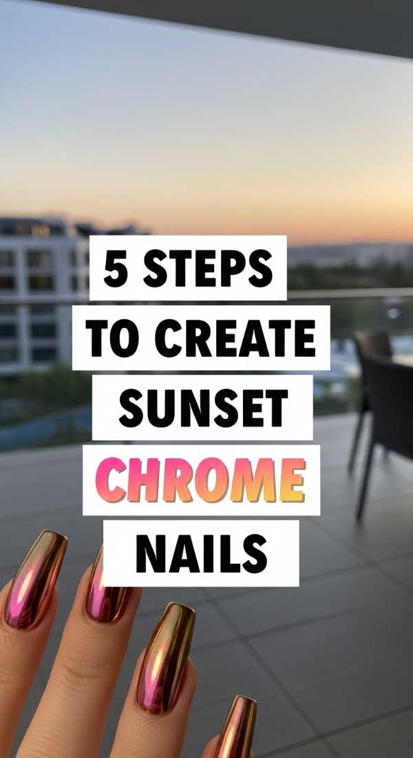 5 Steps To Create Sunset Chrome Nails 6a05998bed90d
