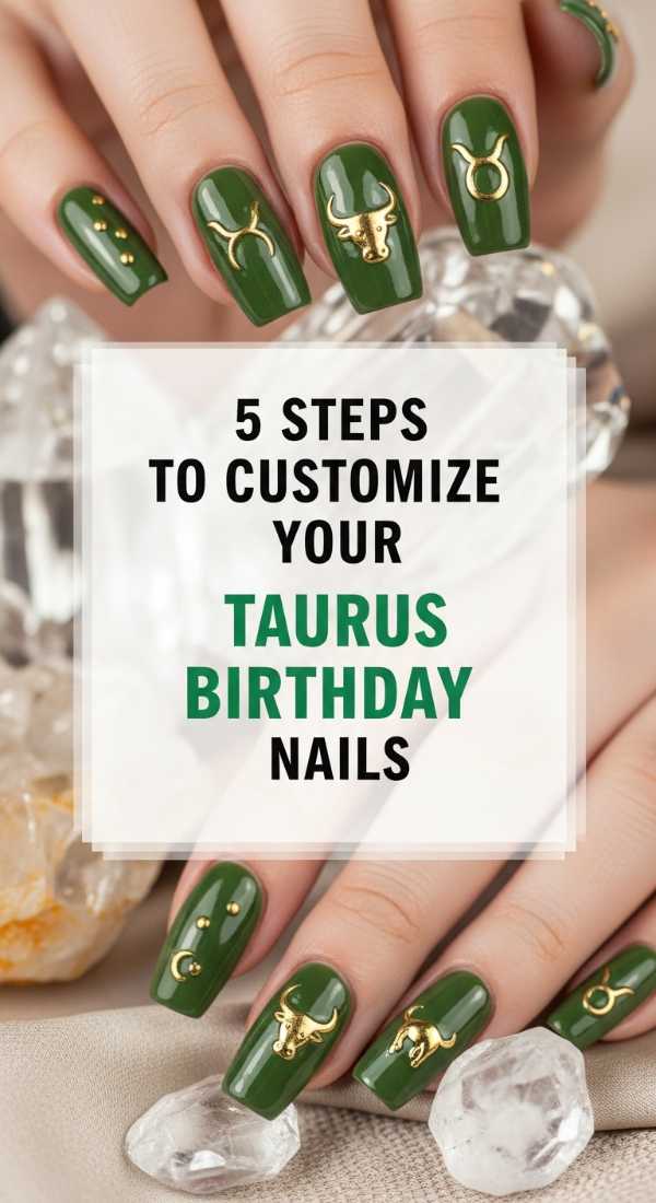 5 Steps To Customize Your Taurus Birthday Nails 6a059cc35f9a1
