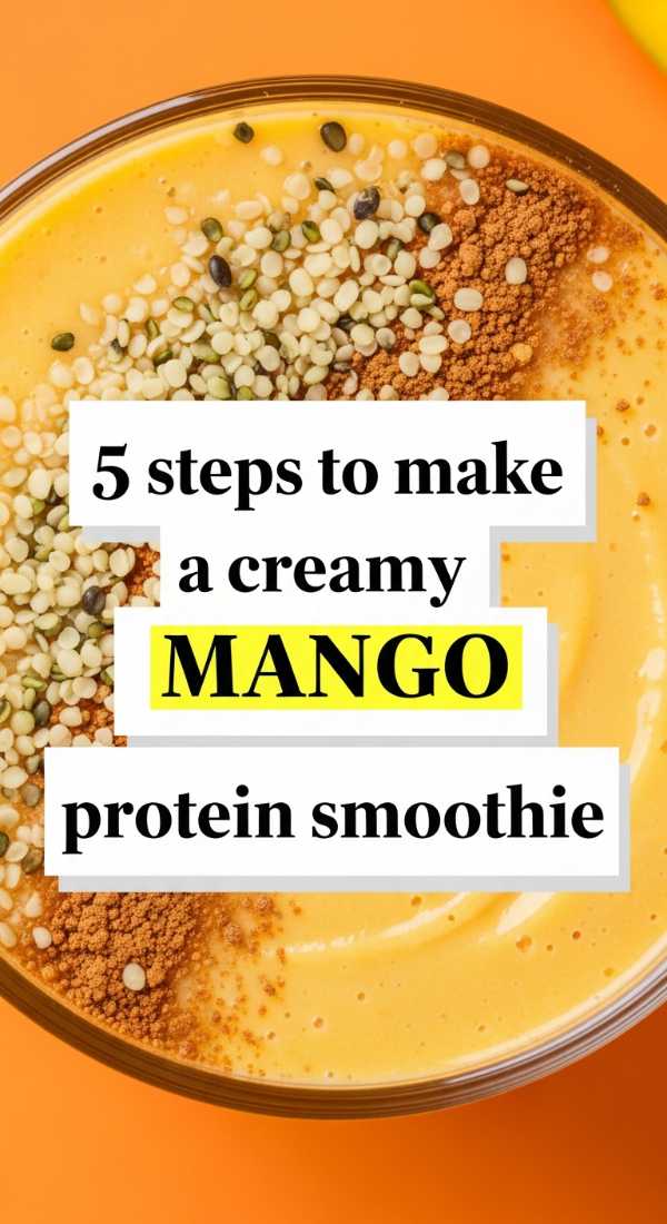 5 Steps To Make A Creamy Mango Protein Smoothie 69f47c66e31cb