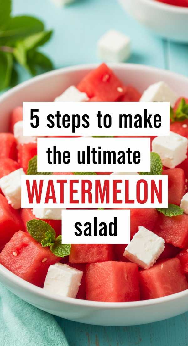 5 Steps To Make The Ultimate Watermelon Salad 6a1095313dbd0