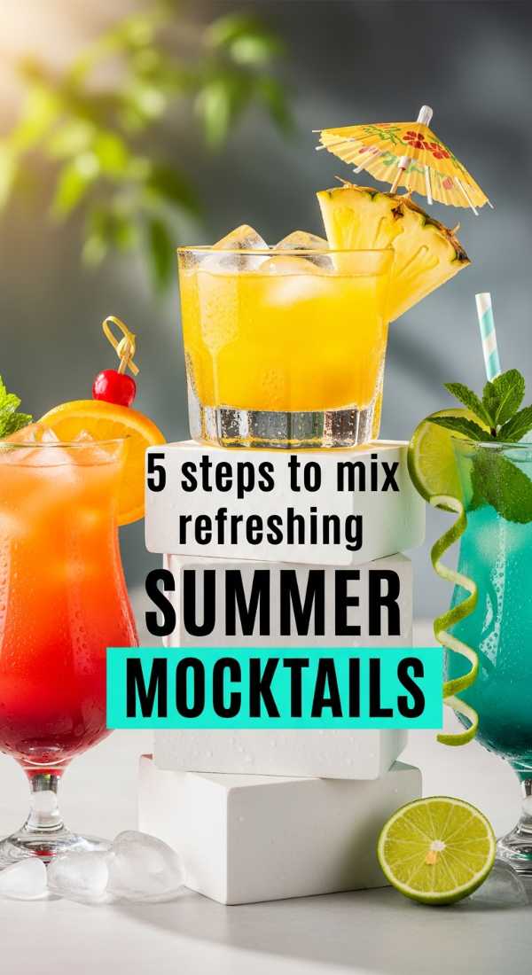 5 Steps To Mix Refreshing Summer Mocktails 6a070384832e4