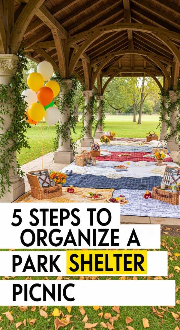 5 Steps To Organize A Park Shelter Picnic 69fc2d6a28355