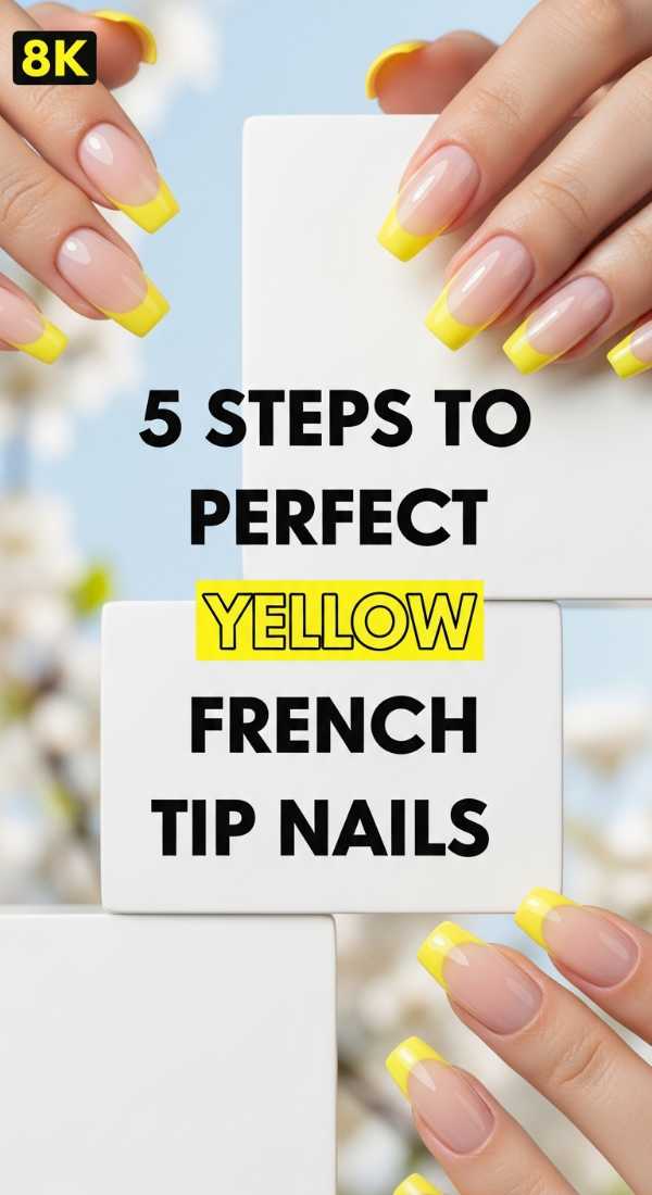 5 Steps To Perfect Yellow French Tip Nails 6a05a3dc231d3
