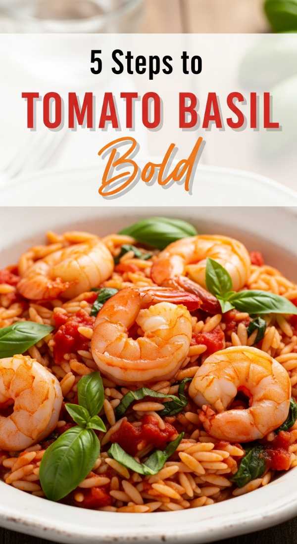 5 Steps To Restaurant Quality Tomato Basil Shrimp Orzo 69f721fccf07e
