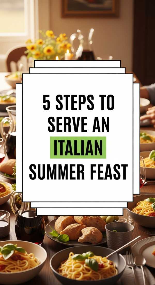 5 Steps To Serve An Italian Summer Feast 6a031c2096c76