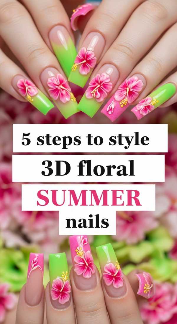 5 Steps To Style 3d Floral Summer Nails 6a0f0d92077b4