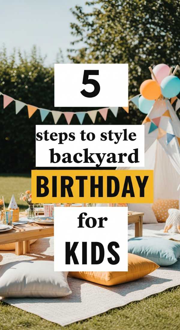 5 Steps To Style A Backyard Birthday For Kids 69fb141725cf2