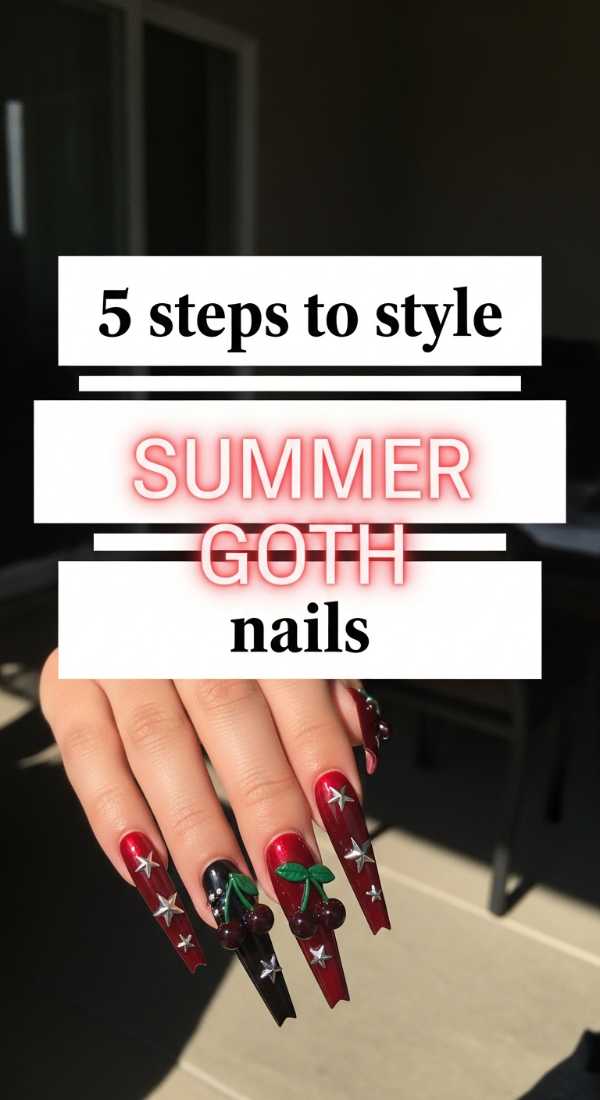 5 Steps To Style Summer Goth Nails 6a058db66a0c5