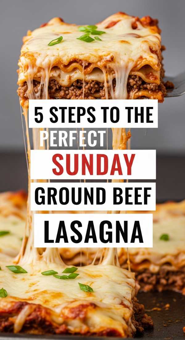 5 Steps To The Perfect Sunday Ground Beef Lasagna 6a04136f6abc7