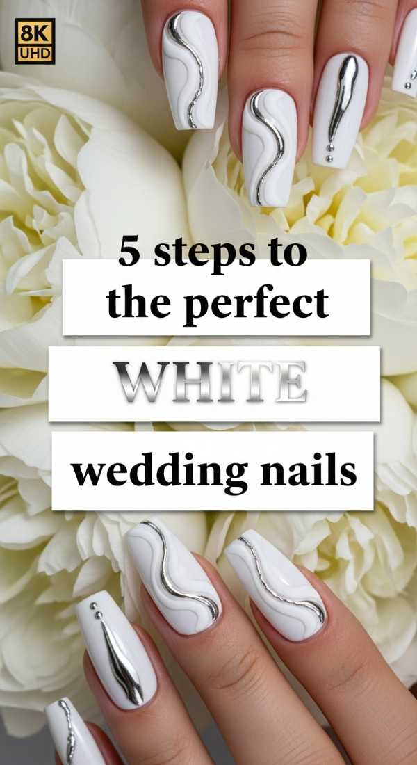 5 Steps To The Perfect White Wedding Nails 6a021e6c41fe1