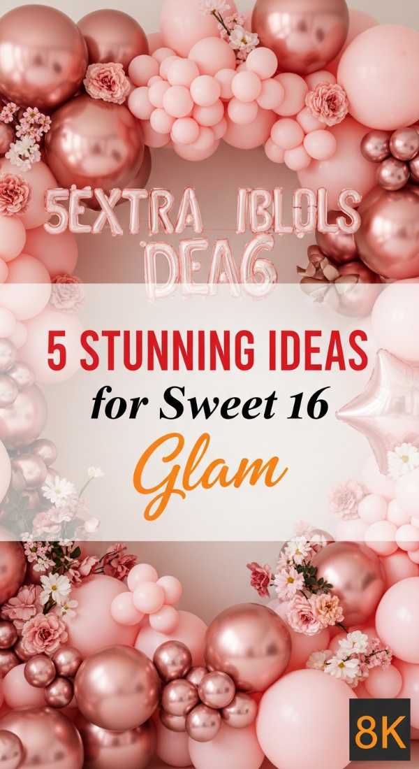 5 Stunning Ideas For Sweet 16 Balloons 6a0577ab013ae