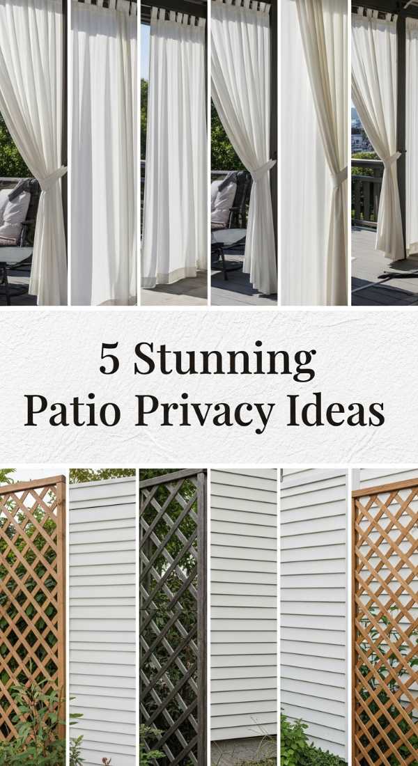 5 Stunning Patio Privacy Ideas 6a04baead4a36