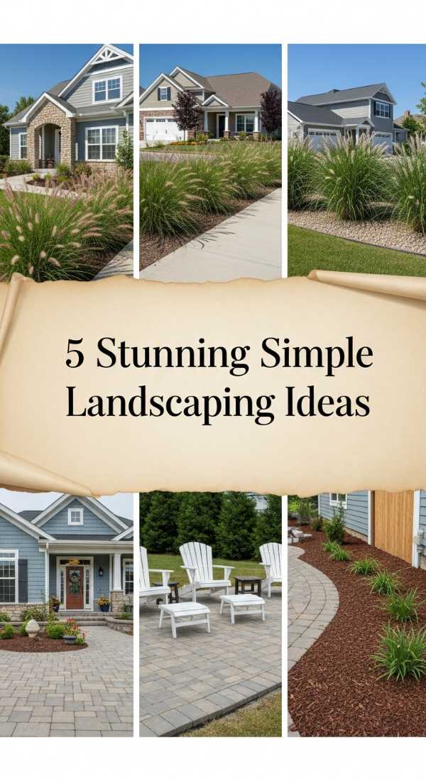 5 Stunning Simple Landscaping Ideas 6a04baf589e0a