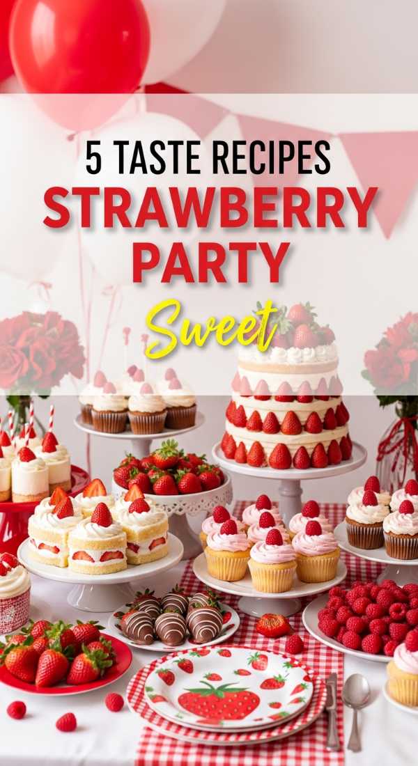 5 Tasty Recipes For A Strawberry Themed Birthday Party 69fc26913251a