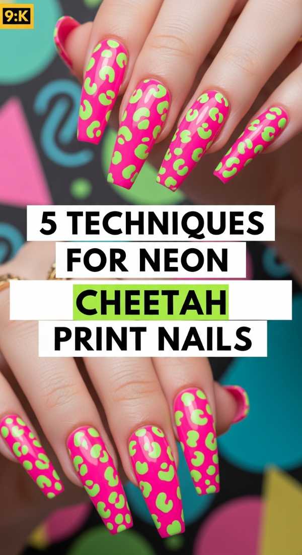 Nail Art of the Future: Your Complete 2026 Seasonal Tutorial Guide 5 Techniques For Neon Cheetah Print Nails 6a0595d9186a9
