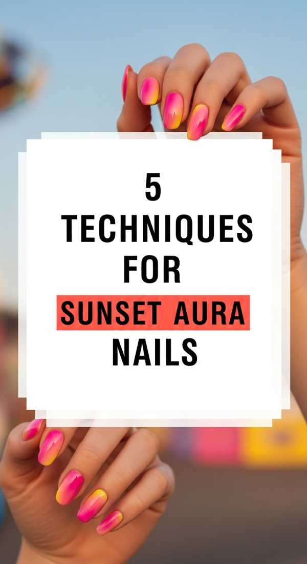 5 Techniques For Sunset Aura Nails 6a05a15122359