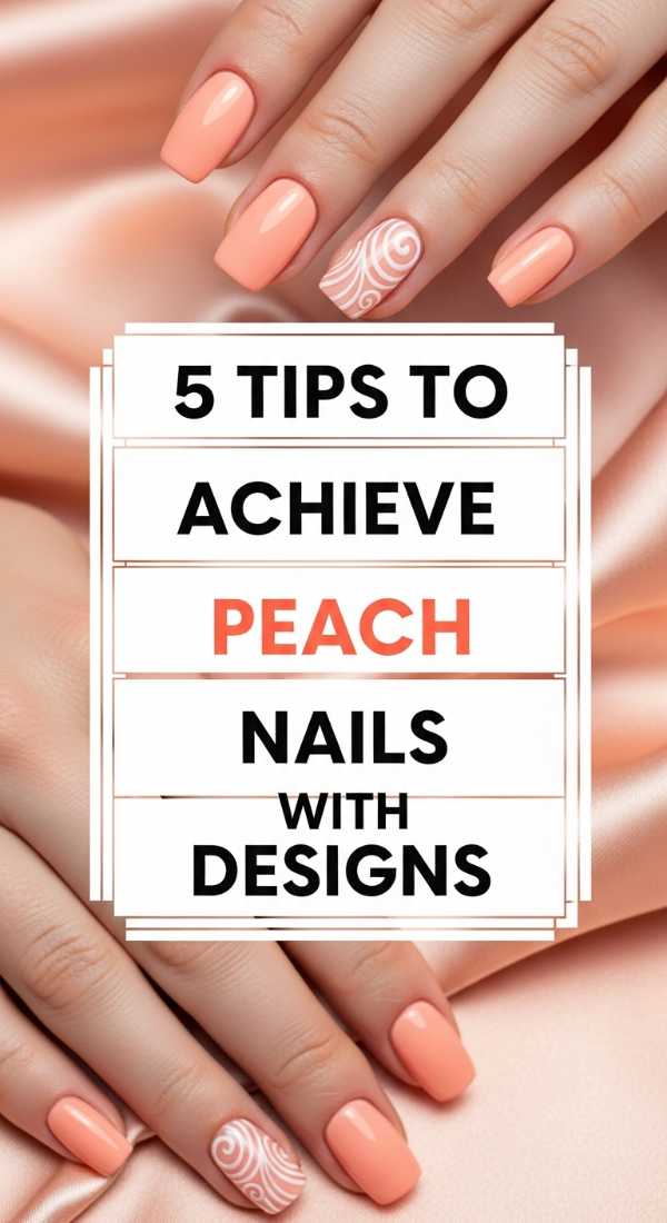 5 Tips To Achieve Peach Nails With Designs 6a059cd524322