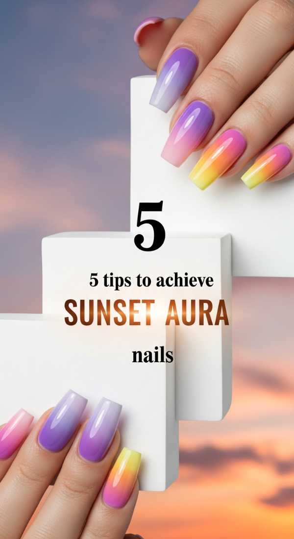 5 Tips To Achieve Sunset Aura Nails 6a059b449b96e