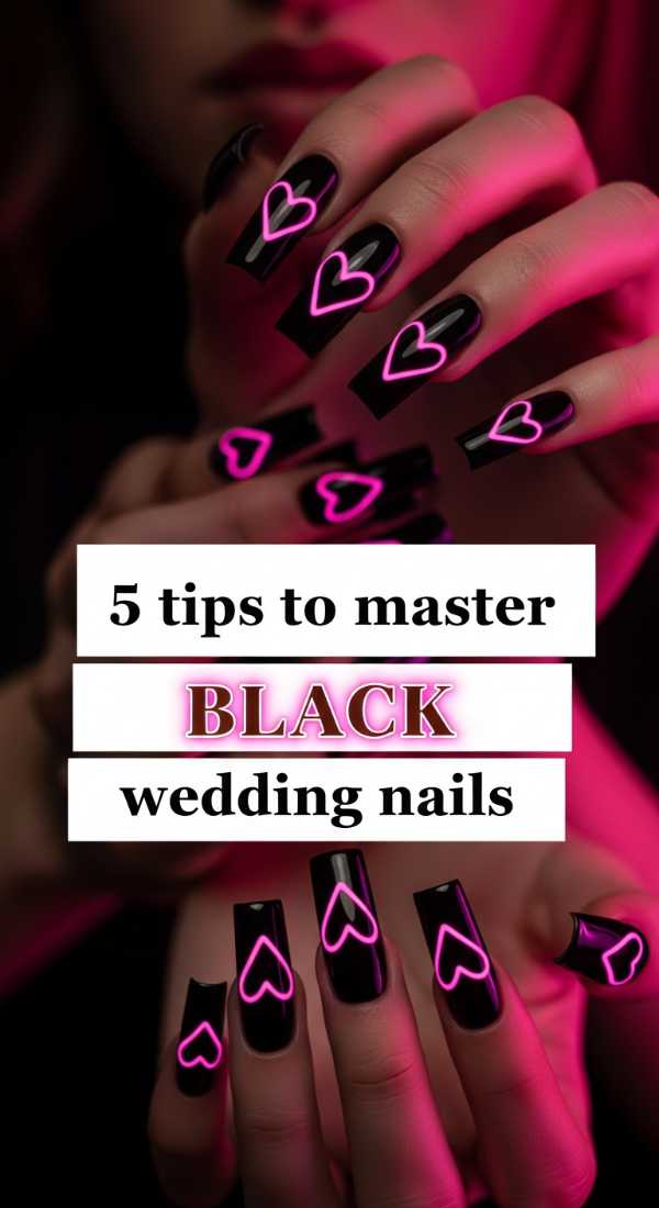 5 Tips To Master Black Wedding Nails 69f5e2bd1da26