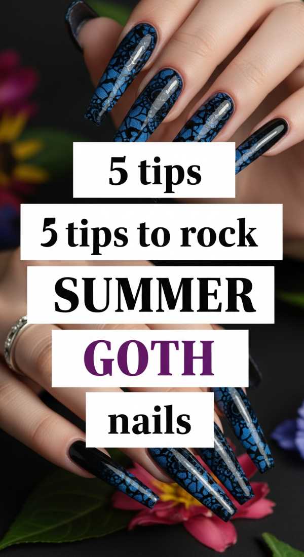 5 Tips To Rock Summer Goth Nails 6a05a138b8891