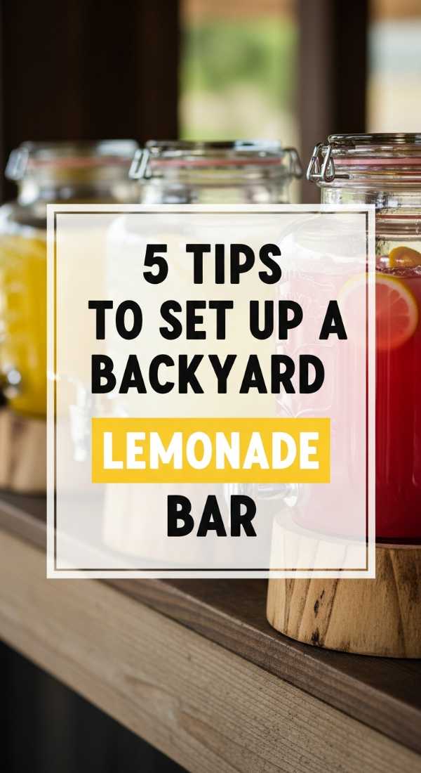 5 Tips To Set Up A Backyard Lemonade Bar 6a10d0891a0ca