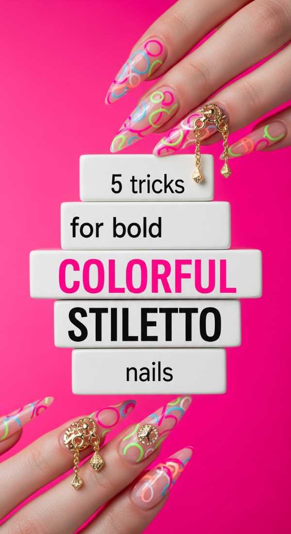 5 Tricks For Bold Colorful Stiletto Nails 6a0f0b8613f63