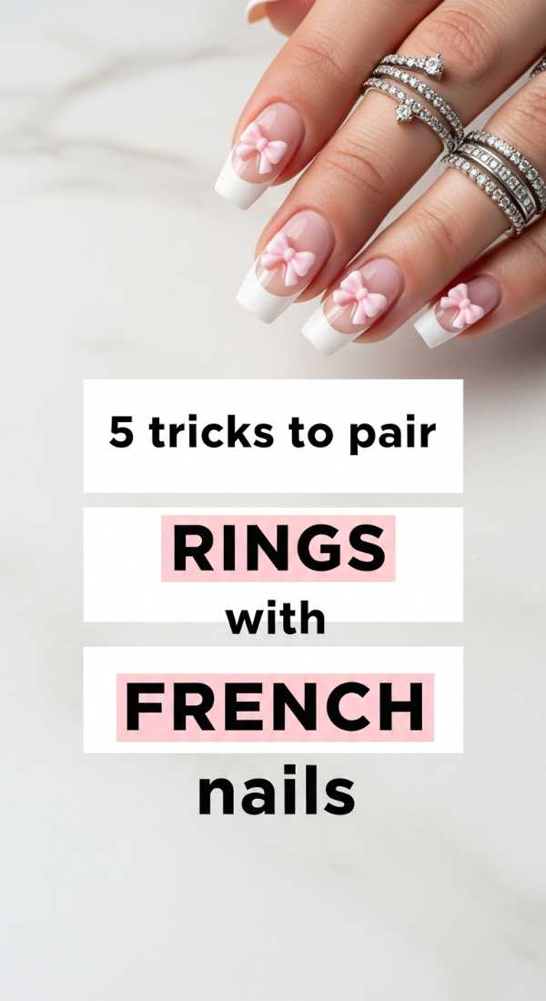 5 Tricks To Pair Rings With French Nails 69f876e8de076