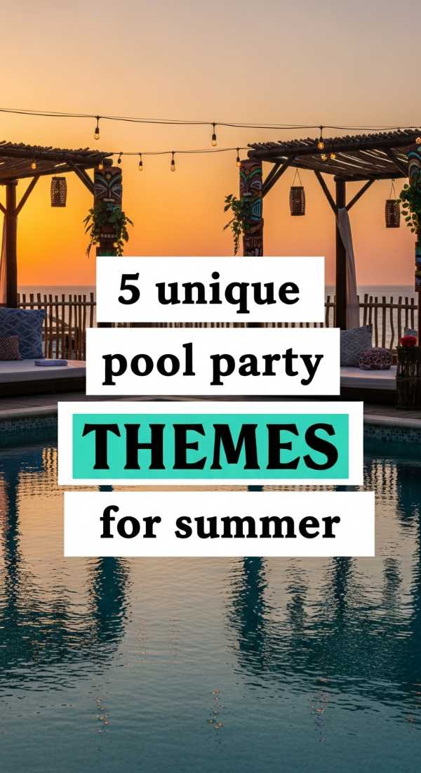 5 Unique Pool Party Themes For Summer 6a18a3da92137