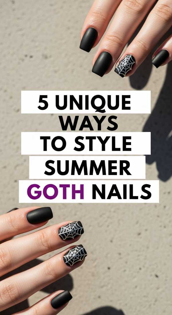 5 Unique Ways To Style Summer Goth Nails 6a059cd9e579d
