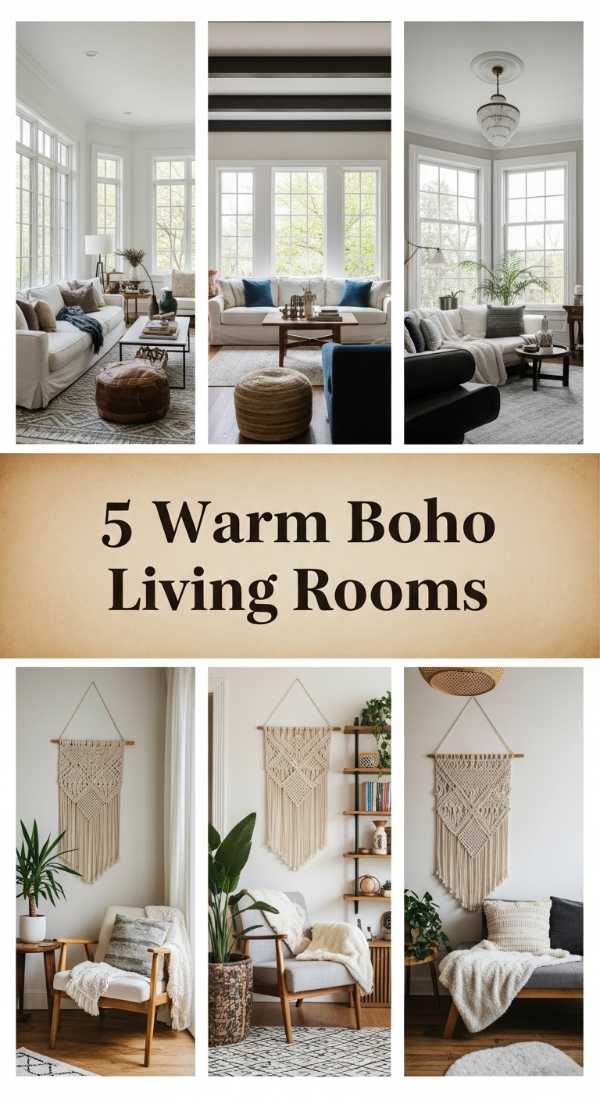 5 Warm Boho Living Rooms 6a0ea33559c6b