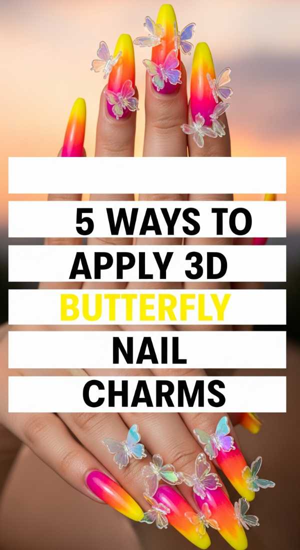 5 Ways To Apply 3d Butterfly Nail Charms 6a0f0d9fe3c0a