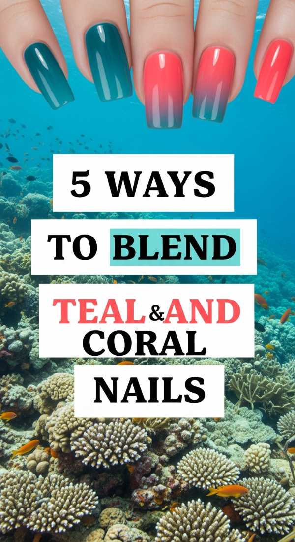 5 Ways To Blend Teal And Coral Nails 6a0598b42bf00