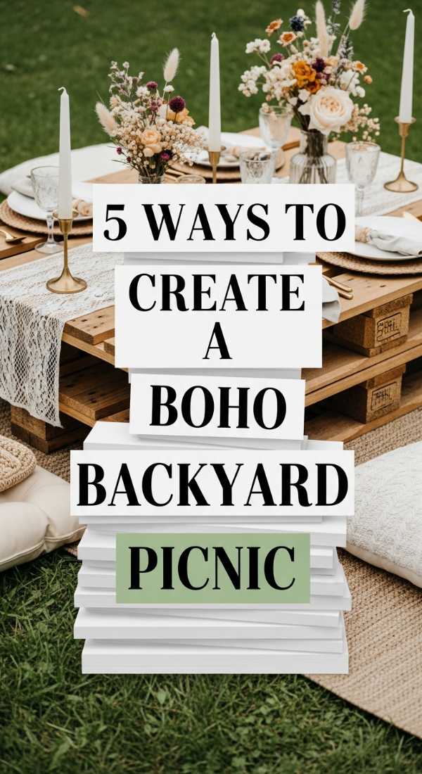5 Ways To Create A Boho Backyard Picnic 69f5dca82ecb2
