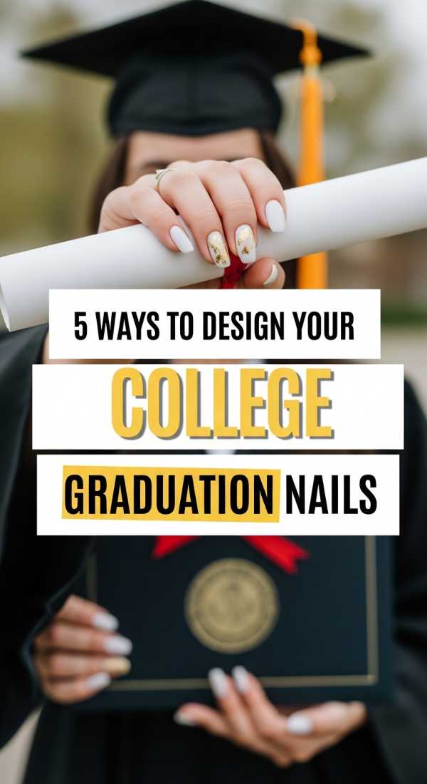 5 Ways To Design Your College Graduation Nails 6a059f6ca4e41