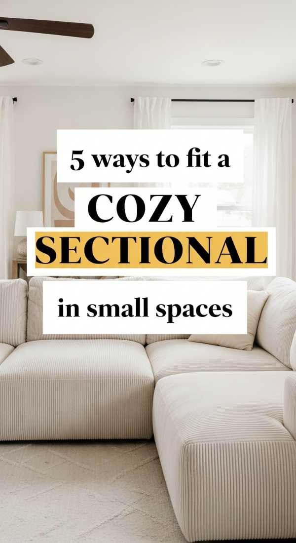 5 Ways To Fit A Cozy Sectional In Small Spaces 69fb223140510