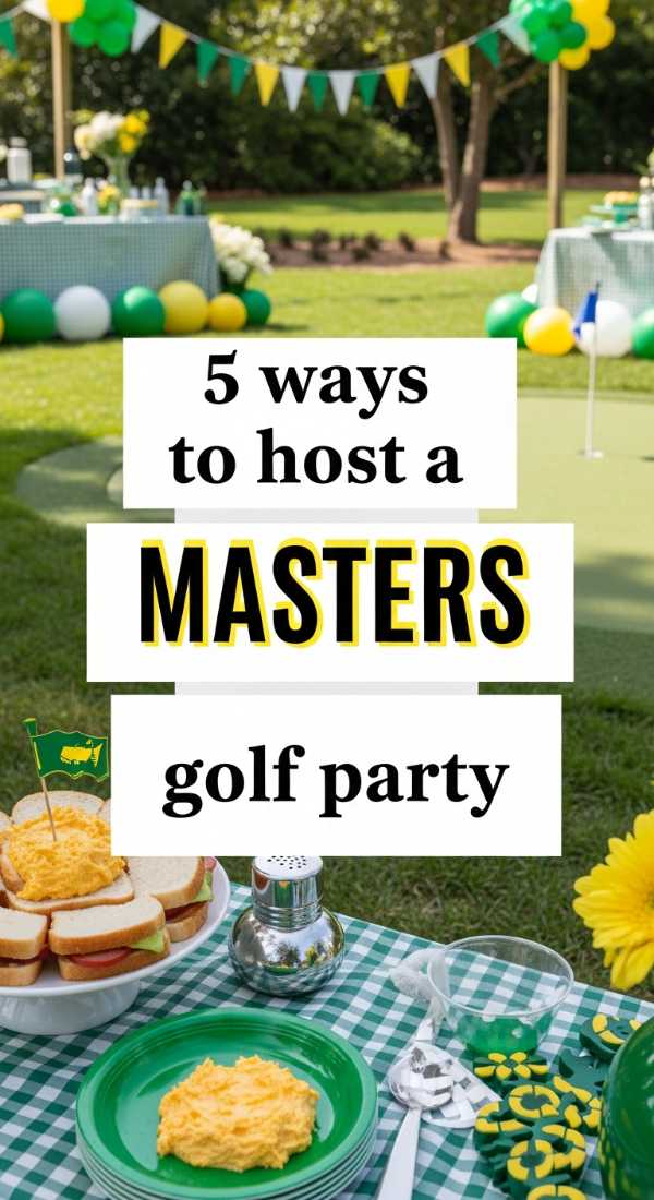 5 Ways To Host A Masters Golf Party 69f8715673cda