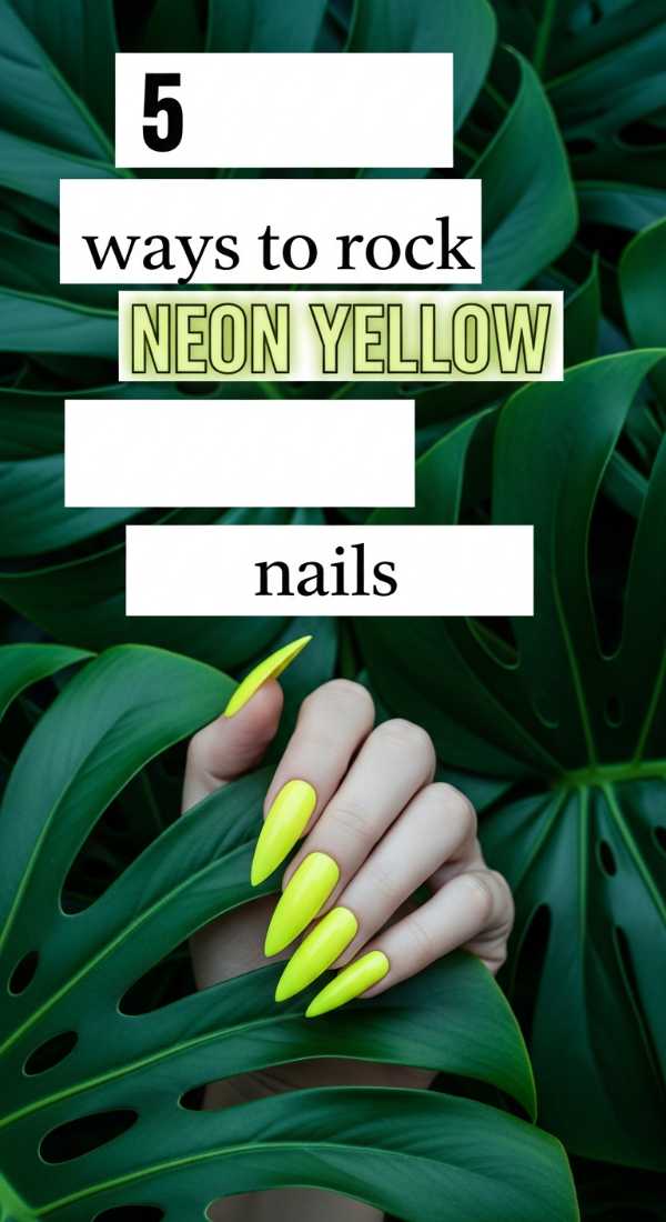 5 Ways To Rock Neon Yellow Nails 6a059c9edd7d1