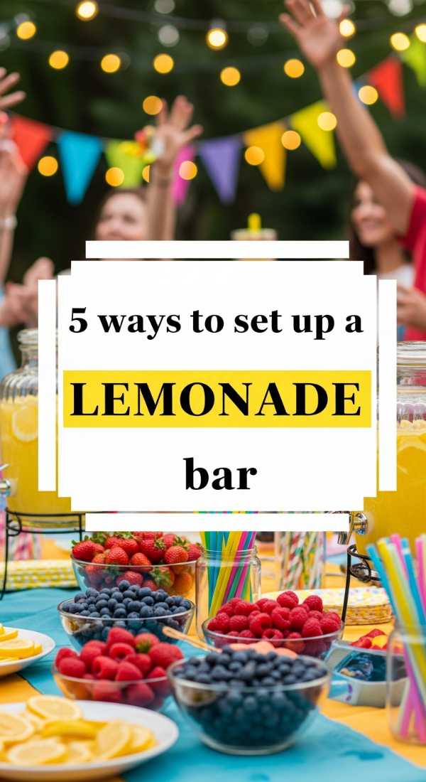 5 Ways To Set Up A Lemonade Bar 6a00180bab3c1