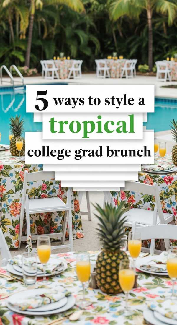 5 Ways To Style A Tropical College Grad Brunch 69f72774dba3a