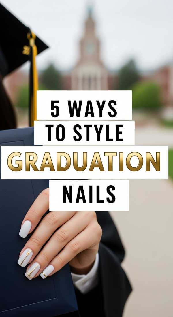5 Ways To Style Graduation Nails 6a05a6fe7c81f