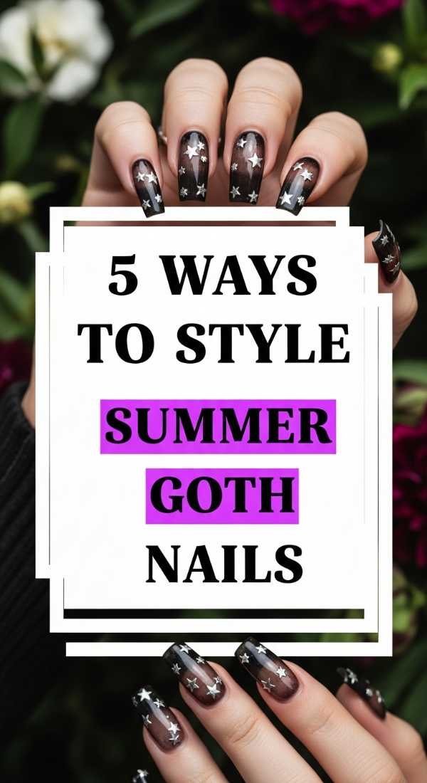 5 Ways To Style Summer Goth Nails 6a05a151c6d17