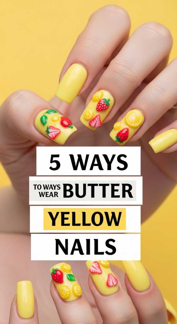 From Chrome to 3D: Your Complete 2026 Nail Art Encyclopedia 5 Ways To Wear Butter Yellow Nails 69ff5969a227b