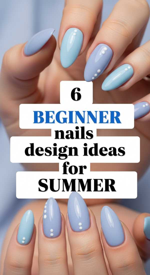 10 Sizzling Summer Nail Art Designs You Can Do at Home 6 Beginner Nails Design Ideas For Summer 6a0059e2f3d4e